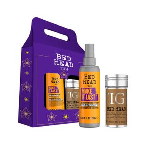 Dúo de Suavidad y Estilizado (BH HAIR STICK 2.57 oz+BH MAKE IT LAST+Empaque Tigi  XMas)